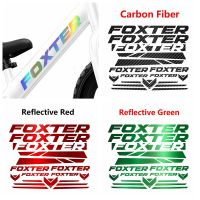 FOXTER สติกเกอร์จักรยาน PVC,สติกเกอร์ไวนิลสะท้อนแสงเพื่อความปลอดภัยสำหรับขี่จักรยานเสือภูเขา