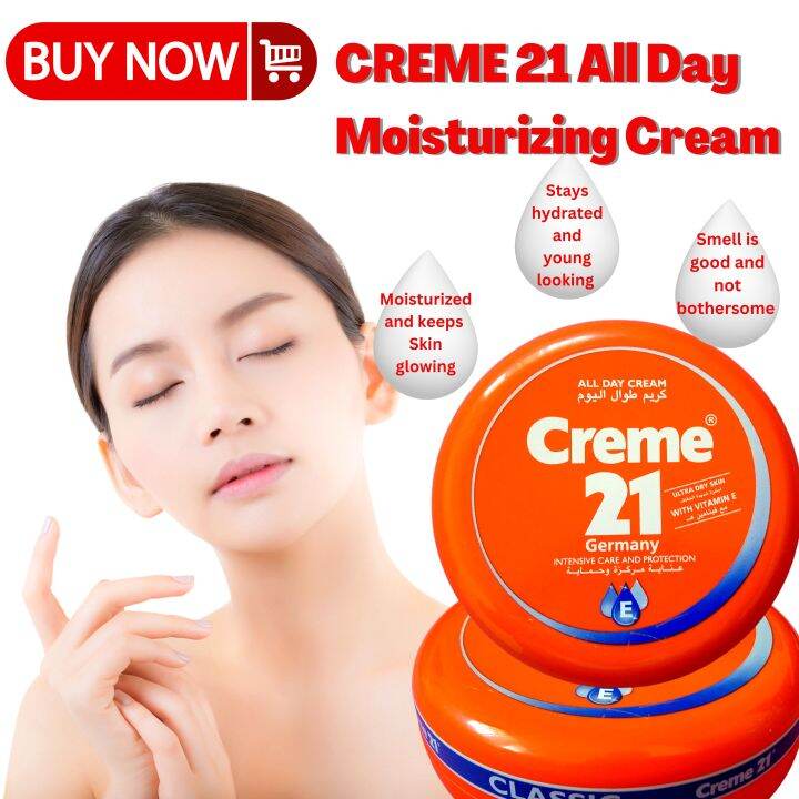 Original CREME 21 All Day Moisturizing Cream for Face and Body with