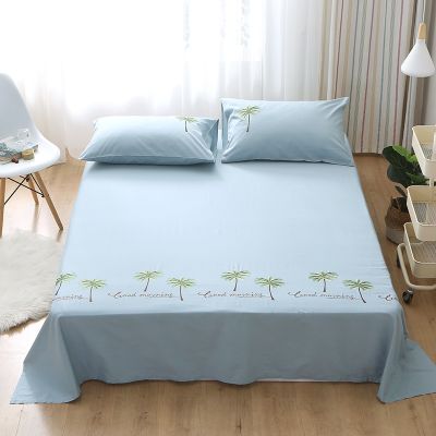 【hot】☜ Cotton embroidered sheets thick twill 3 Piece Hotel Luxury Soft Bed Sheets Set Hypoallergenic Wrinkle Fade Resistant