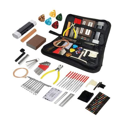 Guitar Repair Kit Accessories Parts with 72 Parts-Professional Guitar Repair Kit and Accessories-for Electronic Guitars, Ukulele, Banjo