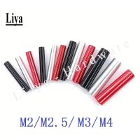 5-10pcs M2 M2.5 m3 M4 M5 red black sliver round aluminum standoff Column rods Round Aluminum Spacer for RC multirotors