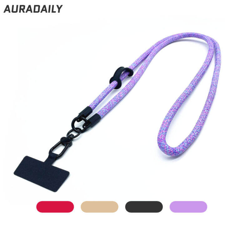 purple camera strap