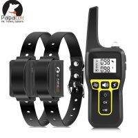 Dog Black TPU Collar Remote Dog Training Collar Rechargeable 1000M Range With LED Light 3 Working Modes 1-100 Adjustable Levels