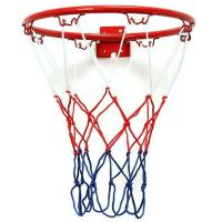 32cm Wall Mounted Basketball Hoop Netting Metal Rim Hanging Basket Basket-Ball Wall Rim with Screws Indoor Outdoor Sport