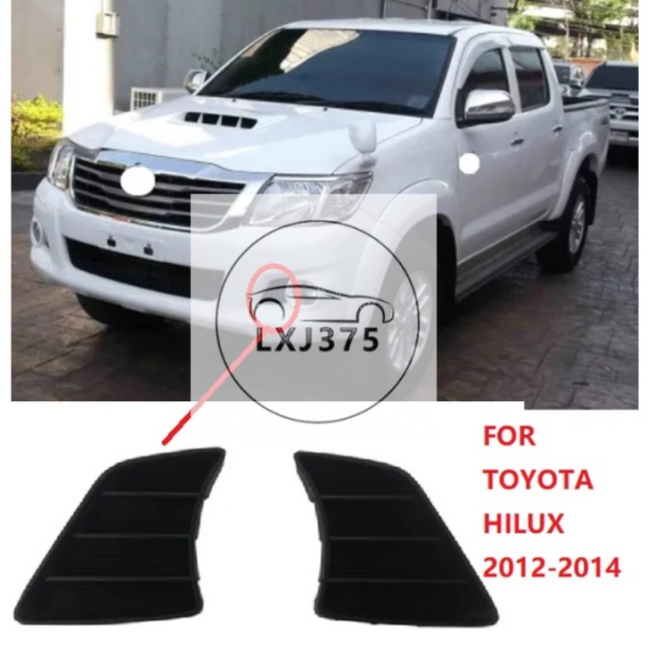 ZR For Front Bumper Fog light Cover Hood Garnish For TOYOTA HILUX VIGO ...