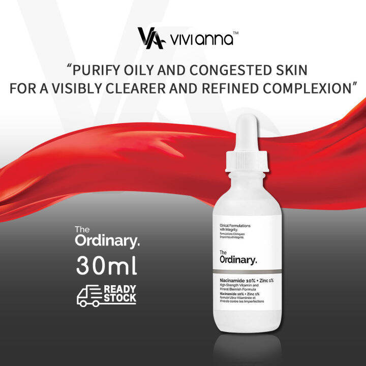 5.5 SALE⚡The Ordinary Niacinamide 10 Zinc 1 30ML, Original The