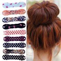 【CW】 Sponge Hair Twist Styling Clip Stick Bun Maker Braid Accessories Floral Dot Female Hairband