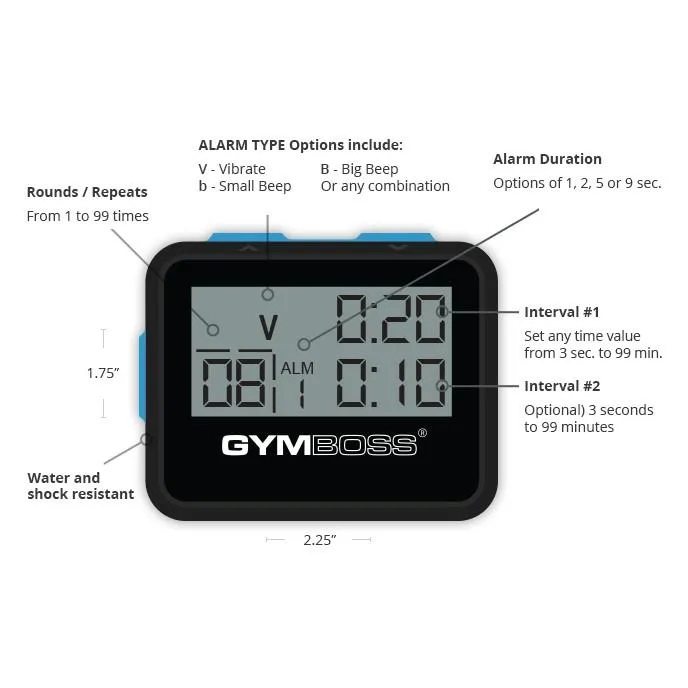 Gymboss interval timer online and stopwatch