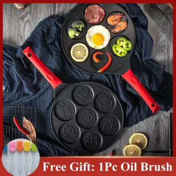 Egg Frying Pan 4-Cup Non Stick Egg Cooker Frying Pan Animals Molds Pancake  Maker Multipurpose Pancake Pan Burger Omelet Cooker - Buy Egg Frying Pan 4-Cup  Non Stick Egg Cooker Frying Pan