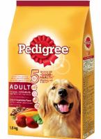 PEDIGREE® Dog Food Dry Adult Liver and Vegetable Flavor 1.5 kg เพดดิกรี®อาหารสุนัขชนิดแห้ง แบบเม็ด สูตรสุนัขโต รสตับและผัก 1.5 กก.