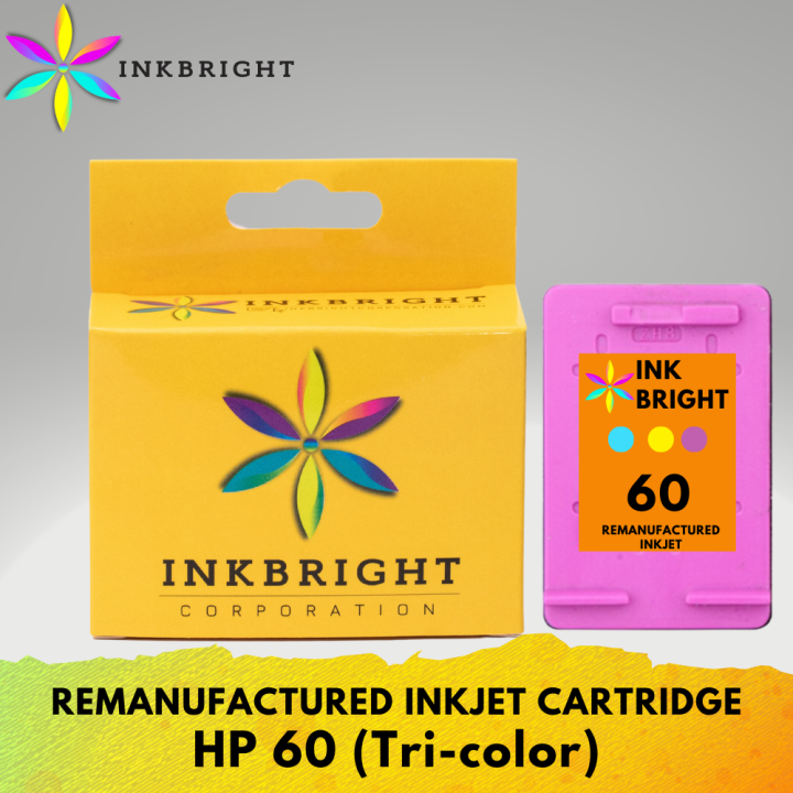 InkBright 60 Tricolor Ink Cartridge Lazada PH