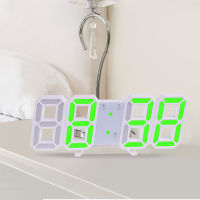 Towayer 3D Large LED Digital Wall Clock Date Time Celsius Nightlight Display Table Desktop Clocks Alarm Clock From Living Room