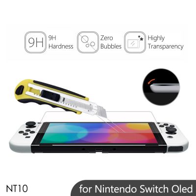 for Nintendo Switch Oled Accessories 3Pack Tempered Glass 9H HD Screen Protector Film for Switch Oled NT10