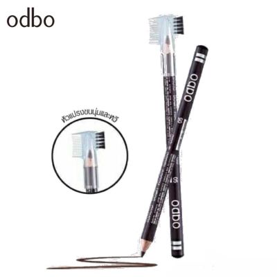 !!!(1 แท่ง)!!! ดินสอเขียนคิ้ว (OD760) ODBO Soft drawing pencil &amp; Brush พร้อมแปรงและหวี่ปัดเกลี่ยให้สวยงาม เป็นธรรมชาติ