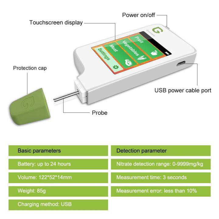 greentest-2-เครื่องตรวจจับความปลอดภัยอ่านดิจิตอลผลไม้และผักเครื่องตรวจวัดไนเตรท