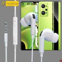 หูฟัง สมอลทอล์ค Realme In-Ear AUX 3.5 mm. เรียลมี อินเอียร์ เบสหนัก เสียงดี เล่น-หยุดเพลง-เพิ่ม-ลดระดับเสียง GT Neo2