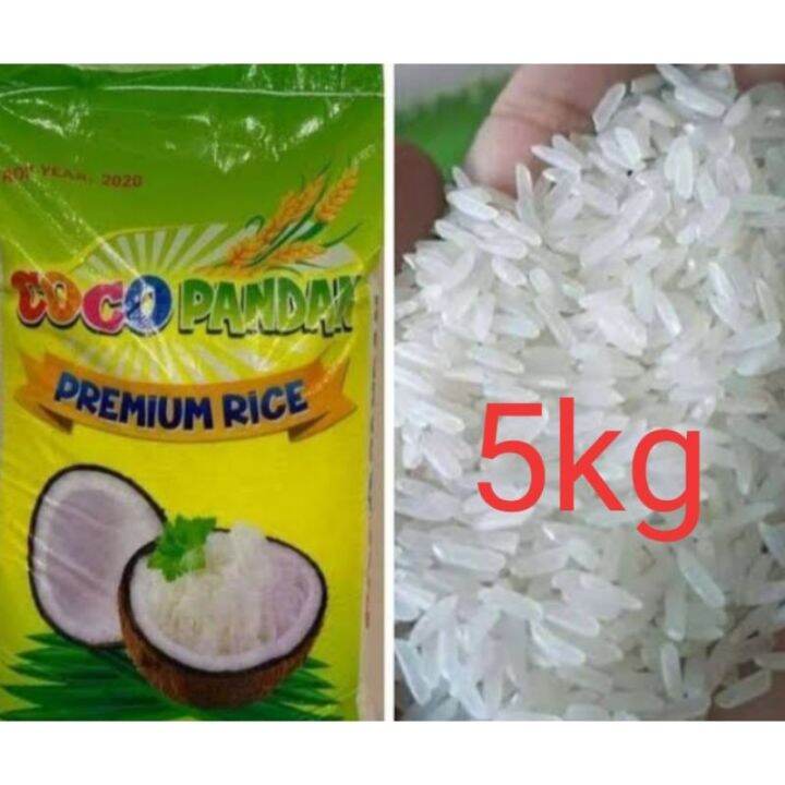 Coco Pandan 5kg Repacked in plain sack, Premium long grain Rice, legit ...