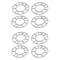 4Pcs Aluminum Wheel Spacers Shims Plate Auto Wheel Spacers Stud for 4X100 4X114.3 5X100 5X108 5X114.3 5X120