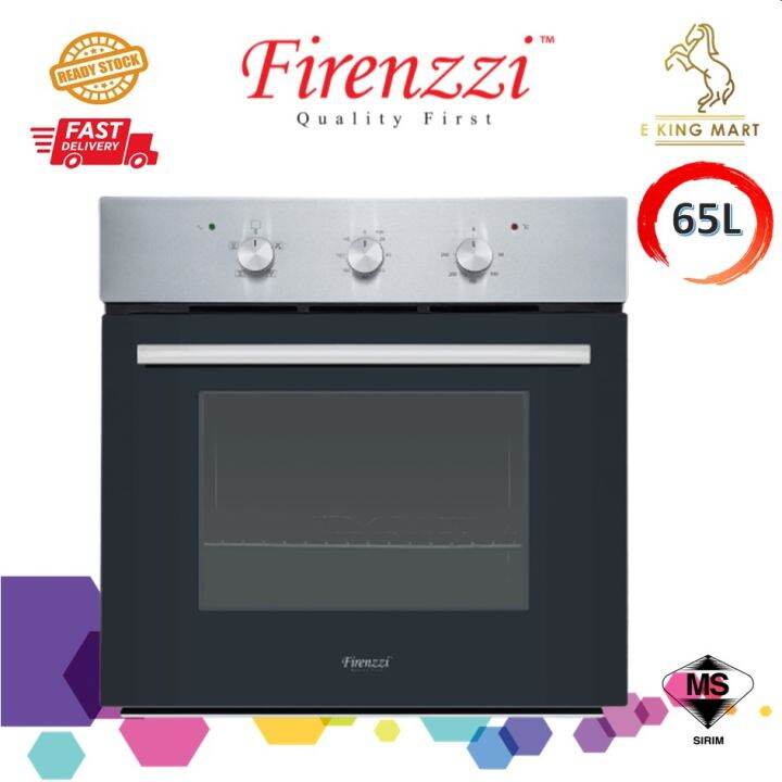 Firenzzi 65L BuiltIn Electric Oven FBO6803 With 4 Functions With Fan