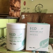 Lọ 400g Muối tắm bé ECO, sản xuất bởi HTX Sinh Dược