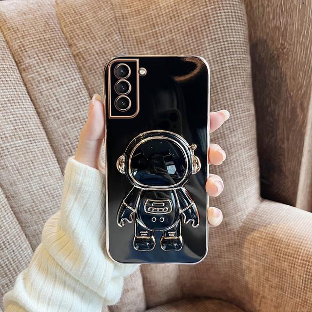 enjoy-electronic-astronaut-plating-stand-holder-case-for-samsung-galaxy-s21-s22-s20-s10-ultra-plus-fe-a72-a71-a73-a53-a51-a52-a33-a22-4g-5g-cover