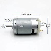 มอเตอร์ RS395ใหม่เอี่ยม12V 14.4V 4600Rpm เพลาส่งออกคู่แปรงคาร์บอน395 390จอ DC สำหรับหุ่นยนต์ดูดฝุ่นทำความสะอาดมอเตอร์ไฟฟ้า