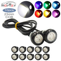 MovFlax 10Pcs 23Mm DRLตานกอินทรีย์Ledกลางวันไฟเดย์ไลท์LEDที่สำรองการจอดรถสัญญาณไฟสำหรับยานยนต์