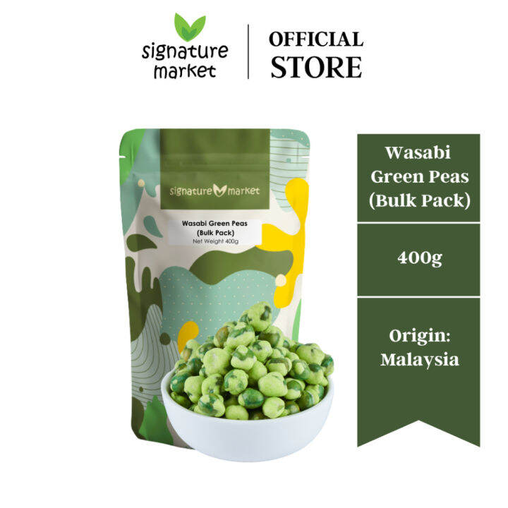 ♨Signature Market Wasabi Green Peas (Bulk Pack) (400g) Lazada