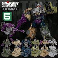 Yuexing รุ่น Q หม้อแปลงของเล่น Bruticus 6รวมกันหุ่นยนต์เด็กเด็กทำมือรุ่นถังของขวัญ