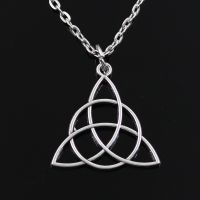 【hot】❡☸❦  New Fashion Knot Amulet Pendants Round Chain Short Mens Womens Color  Necklace Jewelry