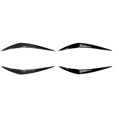For -BMW 1 Series F20 Late 118I 120I 2015-2019 Front Headlight Lamp Cover Strip Eyebrow Trim Sticker