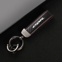 Leather Motorcycles keychain horseshoe buckle jewelry key chain for Honda CBR 500 600 600S 1000 CBF600 CBF1000 CBF50