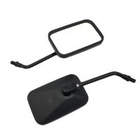 Universal Motorcycle Rearview Mirror Square Rearview Mirror 10mm For Kawasaki Ninja 250 300 400 650 1000 ER-6F ER-6N ZX9R ZX10R Mirrors