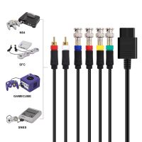 [Enjoy the small store] Rgb/rgbs สาย RCA สำหรับ Ngc/ N64 /Fc/snes สายคอมโพสิตอุปกรณ์เสริมคอนโซลเกม