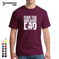 16 Colors High Quality T Shirts Mens Fear The Walking Dad Printed Cotton Tops Tees New Summer Casual Short Sleeve O-Neck T-Shirt