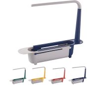 【CW】 Updated Adjustable 2-in-1 Telescopic Sink Storage Rack HolderTelescopic Sponge Holder for SinkSink