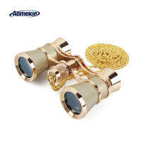 AOMEKIE 3X25 Opera Glasses Binoculars Metal Body with ChainHandle Optical Lens Theater escope Retro Design Women Girls Gift