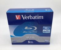 5Pcs Verbatim Blu-Ray Disc BD-R DL 50GB 6X BDR Blank Bluray Disks Dual Layer บันทึกได้