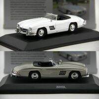 300 SL โมเดลโมเดลรถยนต์อัลลอยด์คลาสสิกแบบ1:43สำหรับเด็กผู้ชายตุ๊กตาของขวัญเหล็กหล่อ