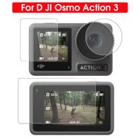 [HOT TALQQQWWEGE 583]DJI Osmo Action 3ฟิล์มป้องกันสำหรับหน้าจอ6ชิ้นเลนส์กระจกเทมเปอร์ฟิล์มป้องกันสำหรับอุปกรณ์เสริมสำหรับกล้องแอคชั่นแคมเมรา DGI Action 3