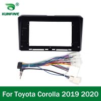 แผงไฟหน้าจอติดรถยนต์ขนาด10นิ้ว2Din พอดีกับกรอบวิทยุ2020 2019 Corolla Toyota สำหรับรถจีพีเอสนำทางสเตอริโอ