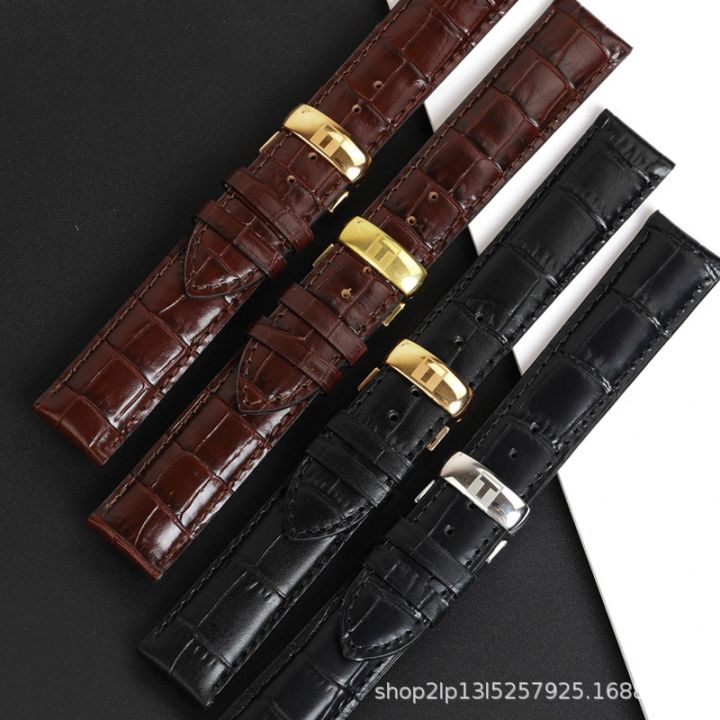 hot-sale-applicable-to-tian-1853-lilock-watch-belt-men-and-women-leather-durul-butterfly-buckle-t41