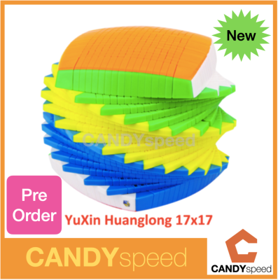 *Pre-Order* Yuxin HuangLong 17x17 Stickerless | รูบิค Cube 17x17 Rubik