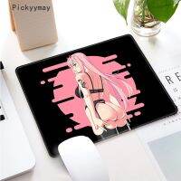 【hot】☌ Pink Small Deskmat Mousepad Overlock Desk Kawaii Slipmat 20x25cm