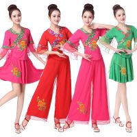 ▩ Profound New Square Dance Costumes Chinese Style Embroidered Middle-Aged And Elderly Performance Costumes Classical Dance Costumes Hanfu Suit