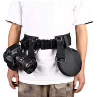 Adjustable Photograph Camera Hang Strap Holder Lens Bag Black Waist Belt Sling