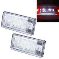 AutoAccessories 2 PCS License Plate Light with 24 SMD-3528 Lamps for Audi