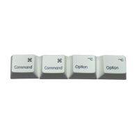 4Pcs ทั่วไปตัวเลือก PBT Dye Subbed Mac Keycaps R1สำหรับคีย์แคปแป้นพิมพ์ช่าง1.25U 1.25X หมวก