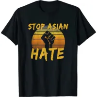 เสื้อยืดผู้ชายที่ยอดเยี่ยม Novelty hipster เสื้อยืดแขนสั้น Asian hate ภูมิใจ abapi Asian American equality Support Asian 100 cotton TEE