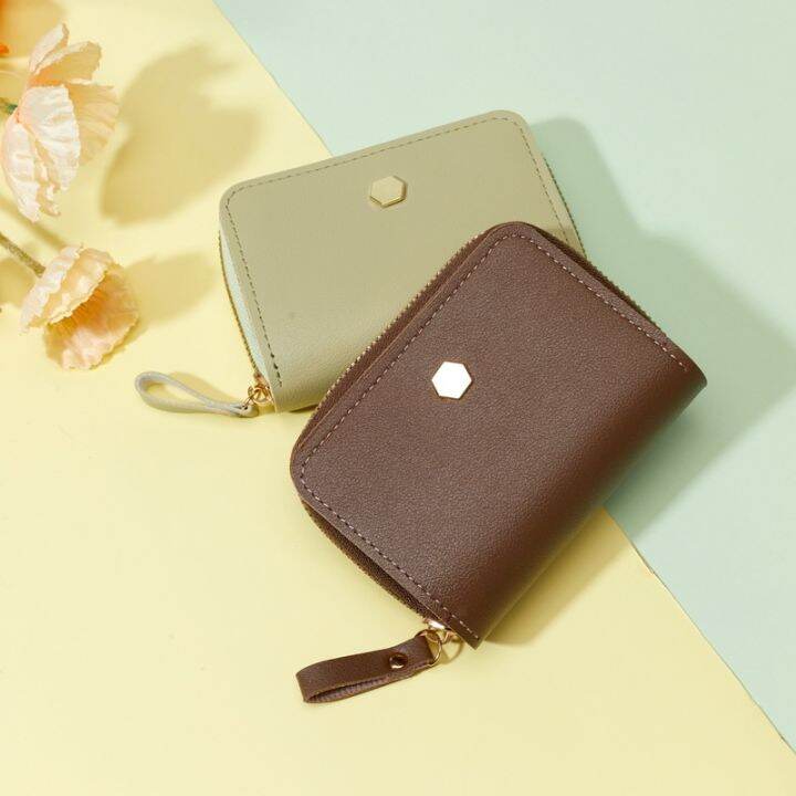 UISNMALL #6116 Wallets Korean Style Women Fold Purse Ladies Short Zip ...